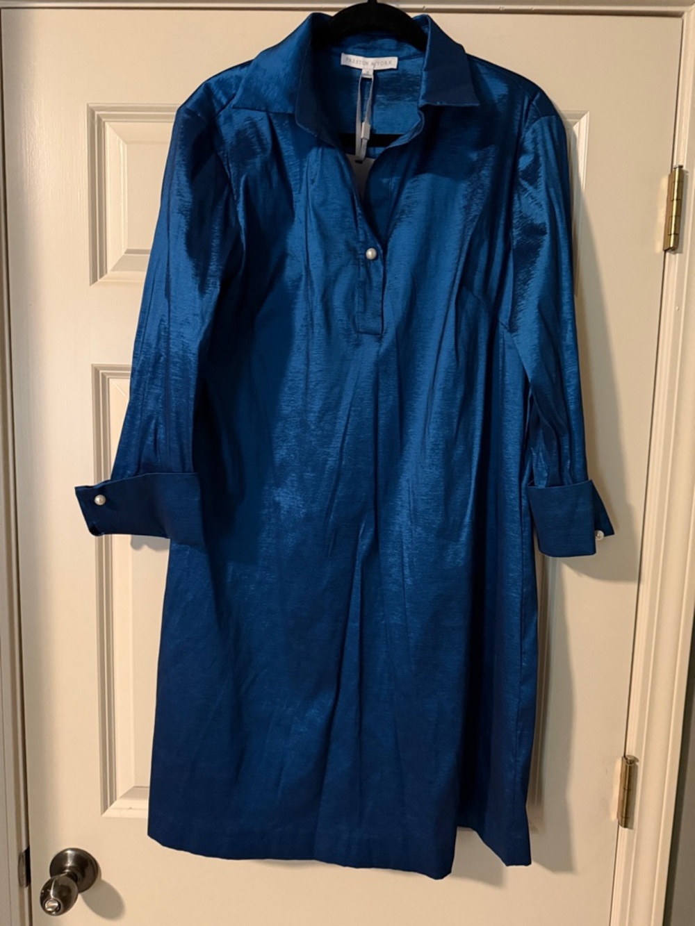 Preston & York Shimmery Royal Blue Midi Dress